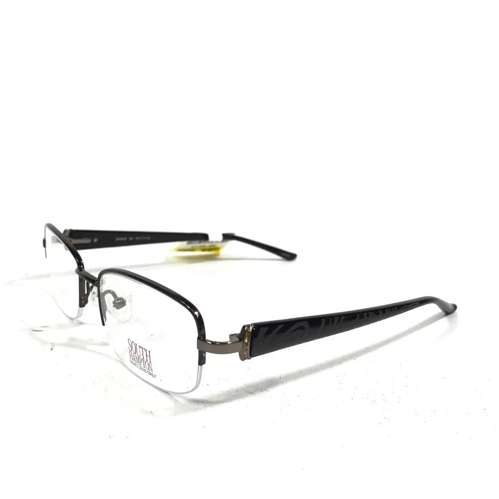 South Hampton SH 3002 BK Eyeglasses Frames Brown Square Full Rim 51-17-135